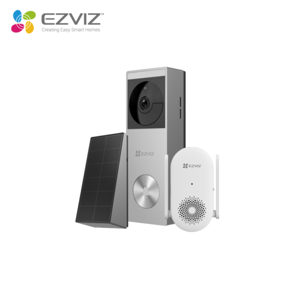 A10 (6) EZVIZ CP3 Pro CH Kit Video Doorbell with Solar Panel